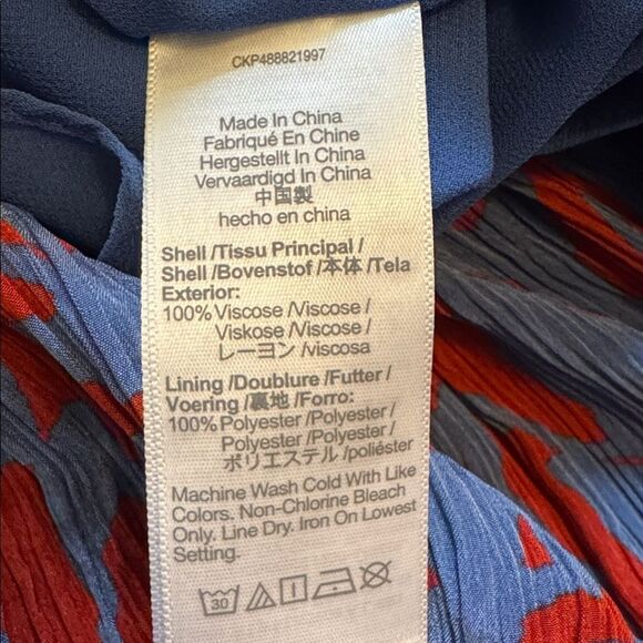 Madewell Empire-Waist Tank Maxi Dress in Exploded Red And Blue Floral 4 - Picture 7 of 8